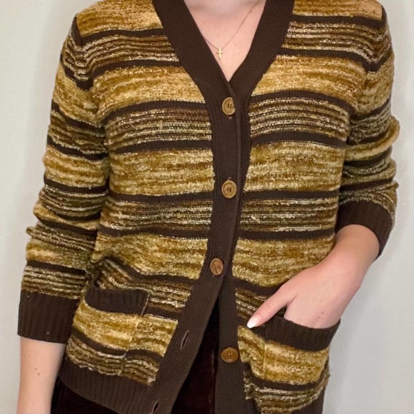 VINTAGE 70'S KNIT SWEATER - Picture 1 of 4